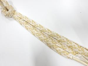 未使用品　正絹　手組帯締め（長尺）